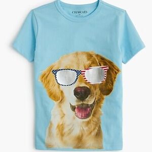 JCrew Boys' dog in USA sunglasses graphic tee
